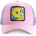 lippikset-kaareva-rekka-vaaleanpunainen-snapback-twe1-tipi-looney-tunes-capslab