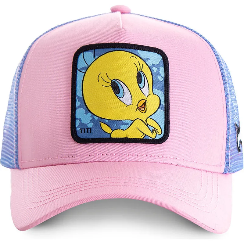 lippikset-kaareva-rekka-vaaleanpunainen-snapback-twe1-tipi-looney-tunes-capslab