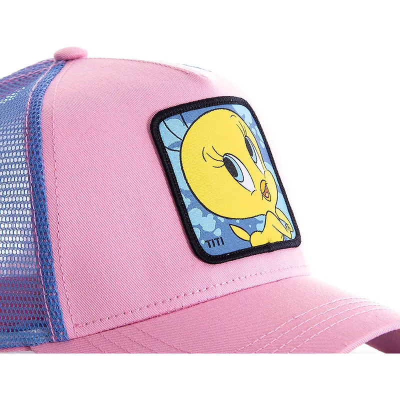 lippikset-kaareva-rekka-vaaleanpunainen-snapback-twe1-tipi-looney-tunes-capslab
