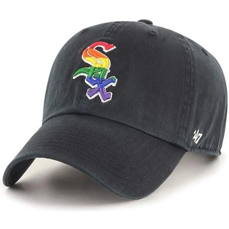 lippikset-kaareva-musta-saadettava-nauha-chicago-white-sox-mlb-47-brand