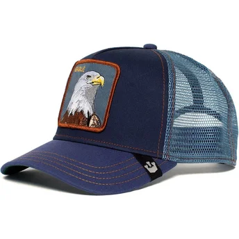 lippikset-kaareva-rekka-laivastonsininen-snapback-eagle-the-farm-goorin-bros
