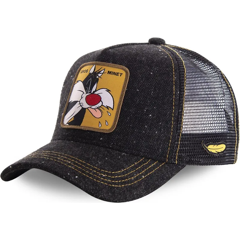 lippikset-kaareva-rekka-musta-snapback-loomin1-silvesteri-looney-tunes-capslab