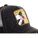 lippikset-kaareva-rekka-musta-snapback-loomin1-silvesteri-looney-tunes-capslab
