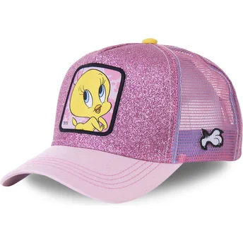 lippikset-kaareva-rekka-vaaleanpunainen-snapback-purpurina-twe4-tipi-looney-tunes-capslab