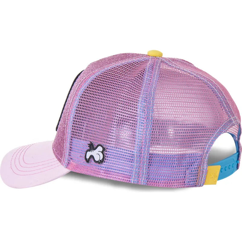 lippikset-kaareva-rekka-vaaleanpunainen-snapback-purpurina-twe4-tipi-looney-tunes-capslab