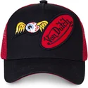 lippikset-kaareva-rekka-musta-snapback-dblpat-von-dutch