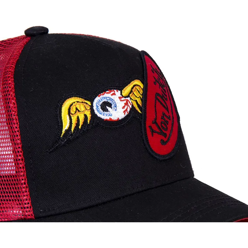 lippikset-kaareva-rekka-musta-snapback-dblpat-von-dutch