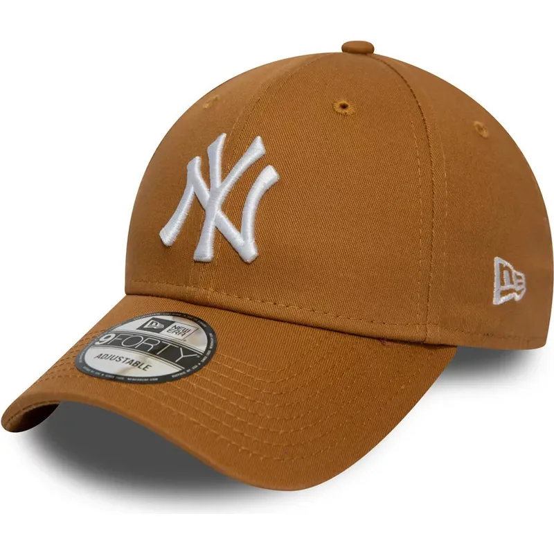 lippikset-kaareva-ruskea-saadettava-nauha-trigo-9forty-league-essential-new-york-yankees-mlb-new-era