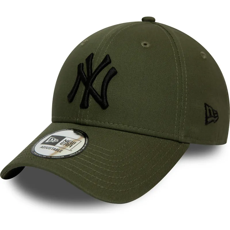 lippikset-kaareva-vihrea-saadettava-nauha-9forty-league-essential-new-york-yankees-mlb-new-era
