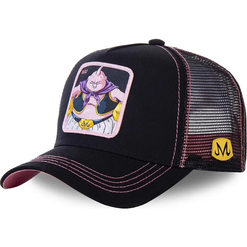 lippikset-kaareva-rekka-musta-snapback-big3-buu-dragon-ball-capslab