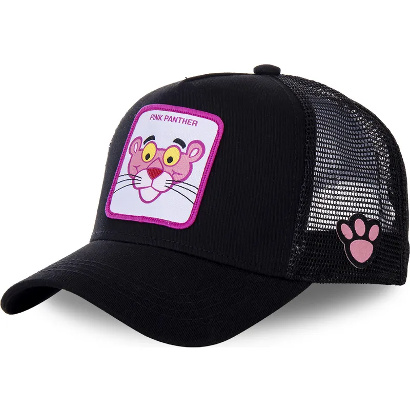 lippikset-kaareva-rekka-musta-snapback-pant7-vaaleanpunainen-pantteri-capslab