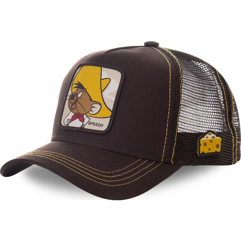 lippikset-kaareva-rekka-ruskea-snapback-spe1-vauhti-vinttiainen-looney-tunes-capslab