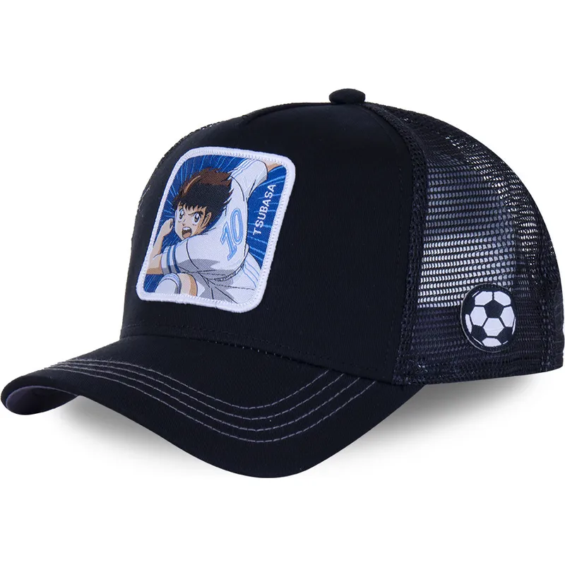 lippikset-kaareva-rekka-musta-snapback-tsu4-campeones-oliver-atom-maailmanmestarit-oliver-ja-benji-capslab
