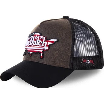 lippikset-kaareva-rekka-ruskea-snapback-pay2-von-dutch