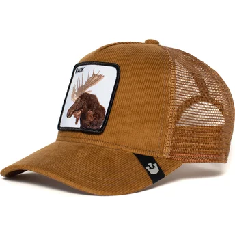 lippikset-kaareva-rekka-ruskea-snapback-moose-head-the-farm-goorin-bros