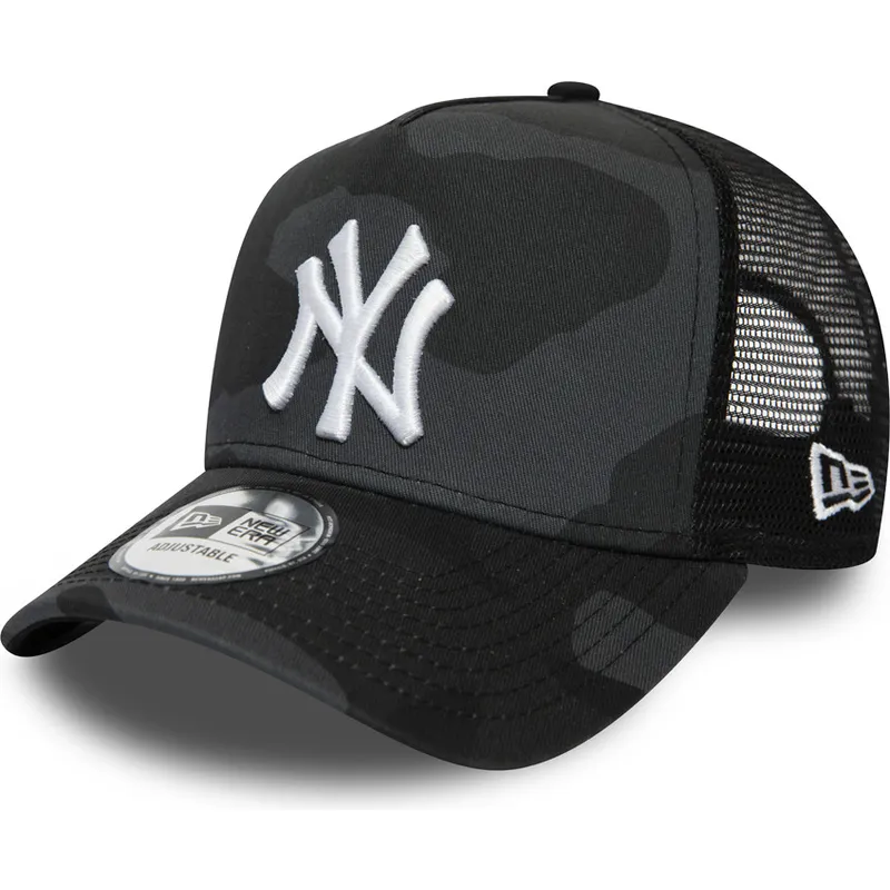 lippikset-kaareva-rekka-maastokuvio-snapback-essential-camo-a-frame-new-york-yankees-mlb-new-era