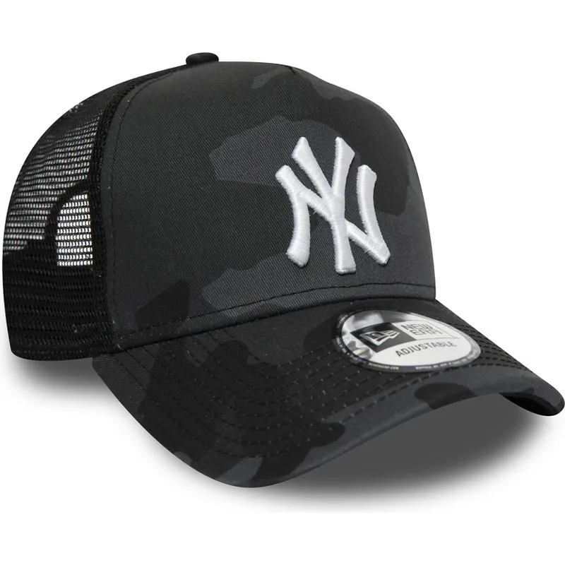 lippikset-kaareva-rekka-maastokuvio-snapback-essential-camo-a-frame-new-york-yankees-mlb-new-era