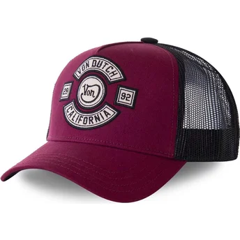 Cap kaareva red snapback Von Dutch