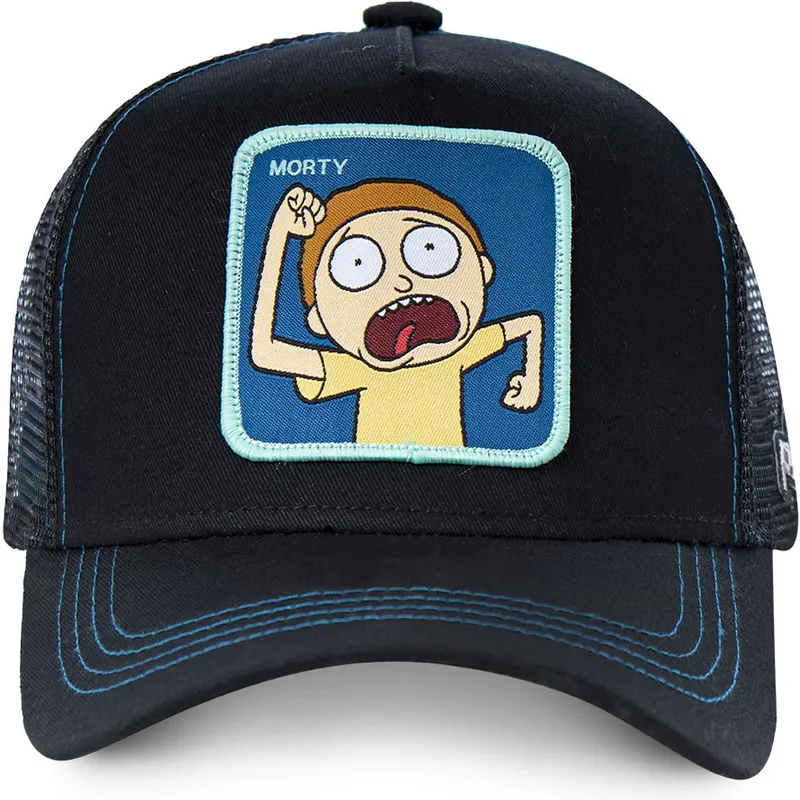 lippikset-kaareva-rekka-musta-snapback-mor1-morty-smith-rick-ja-morty-capslab lippikset-kaareva-rekka-musta-snapback-mor1-morty-smith-rick-ja-morty-capslab