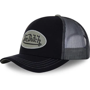 Cap kaareva black snapback Von Dutch