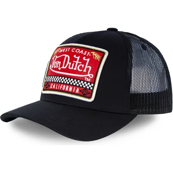 Cap kaareva black snapback Von Dutch