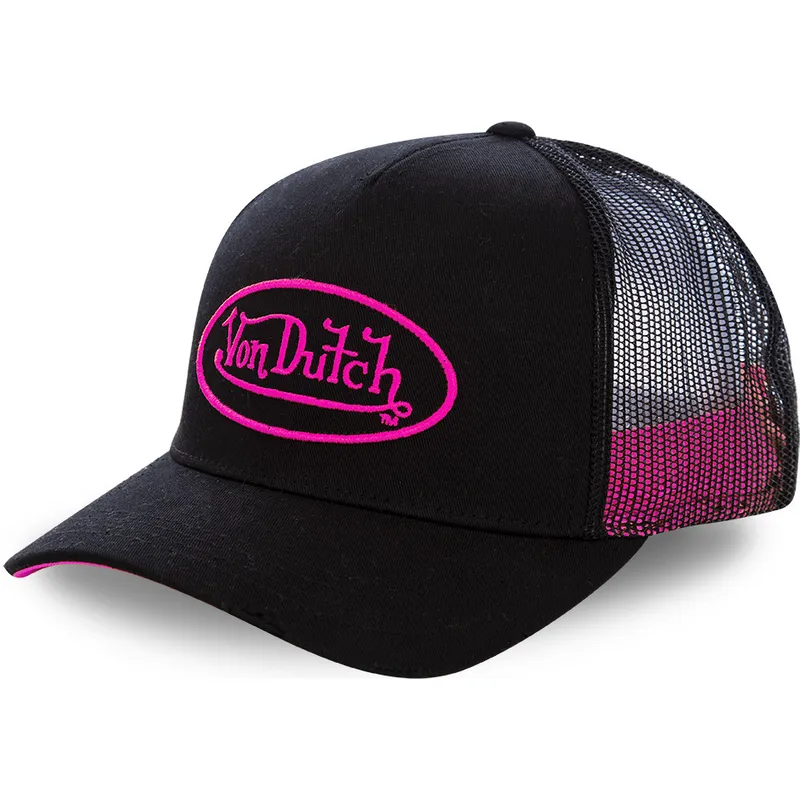 lippikset-kaareva-rekka-musta-snapback-rosa-neo-pin-von-dutch