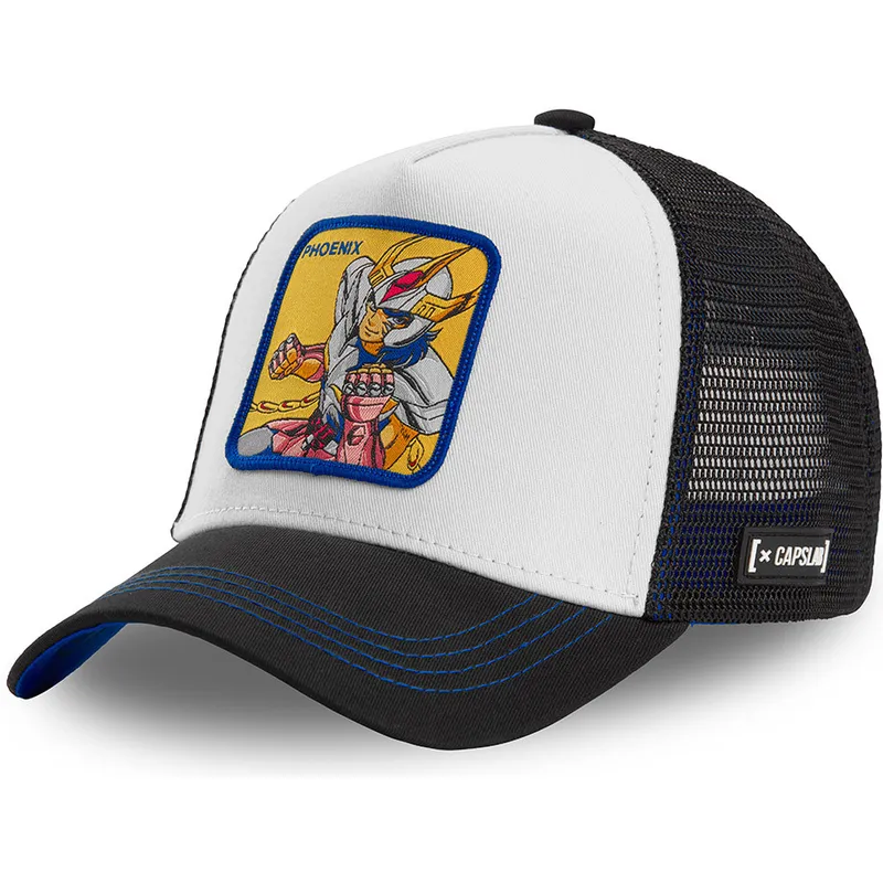 lippikset-kaareva-rekka-valkoinen-snapback-ikki-saint-seiya-knights-of-the-zodiac-capslab
