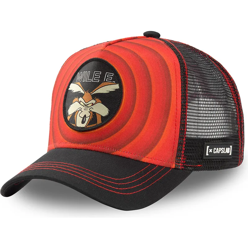 lippikset-kaareva-rekka-punainen-snapback-bullseye-color-rings-wil1-kojootti-looney-tunes-capslab