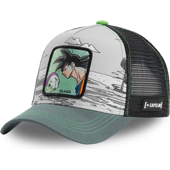 lippikset-kaareva-rekka-harmaa-snapback-clash-zig-goku-vs-frieza-dragon-ball-capslab