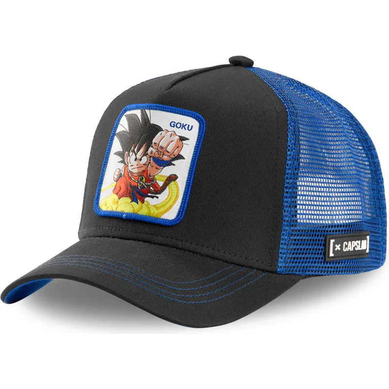 lippikset-kaareva-rekka-musta-snapback-gok4-son-goku-dragon-ball-capslab
