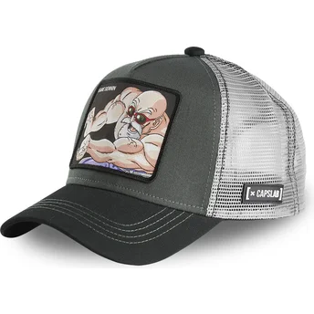 lippikset-kaareva-rekka-harmaa-snapback-nin1-muten-roshi-dragon-ball-capslab