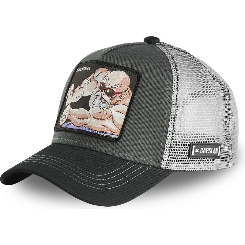 lippikset-kaareva-rekka-harmaa-snapback-nin1-muten-roshi-dragon-ball-capslab lippikset-kaareva-rekka-harmaa-snapback-nin1-muten-roshi-dragon-ball-capslab