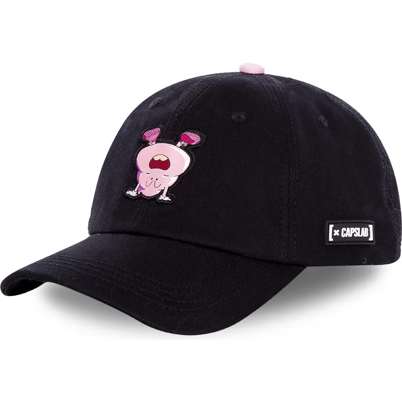 lippikset-kaareva-musta-snapback-poo2-poop-dr-slump-capslab