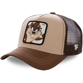 lippikset-kaareva-rekka-ruskea-snapback-lapsille-tasmanian-piru-looney-tunes-capslab