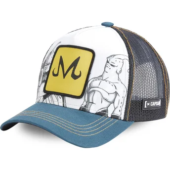 capslab-majin-buu-appearances-dbz-buu-dragon-ball-grey-blue-and-black-trucker-hat