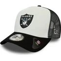 lippikset-kaareva-rekka-musta-snapback-team-colour-block-a-frame-las-vegas-raiders-nfl-new-era
