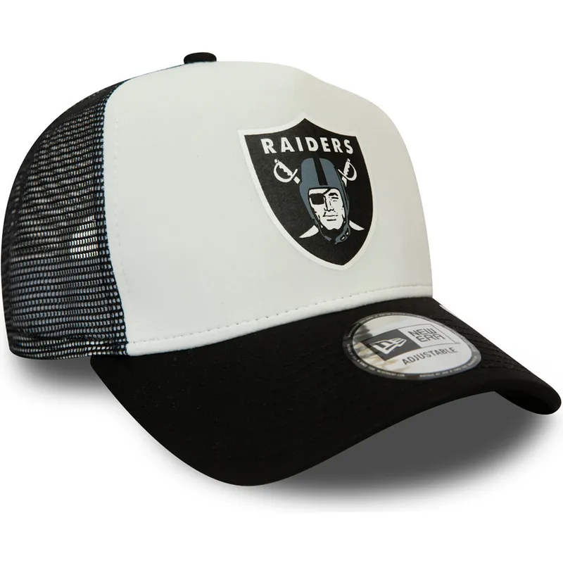 lippikset-kaareva-rekka-musta-snapback-team-colour-block-a-frame-las-vegas-raiders-nfl-new-era
