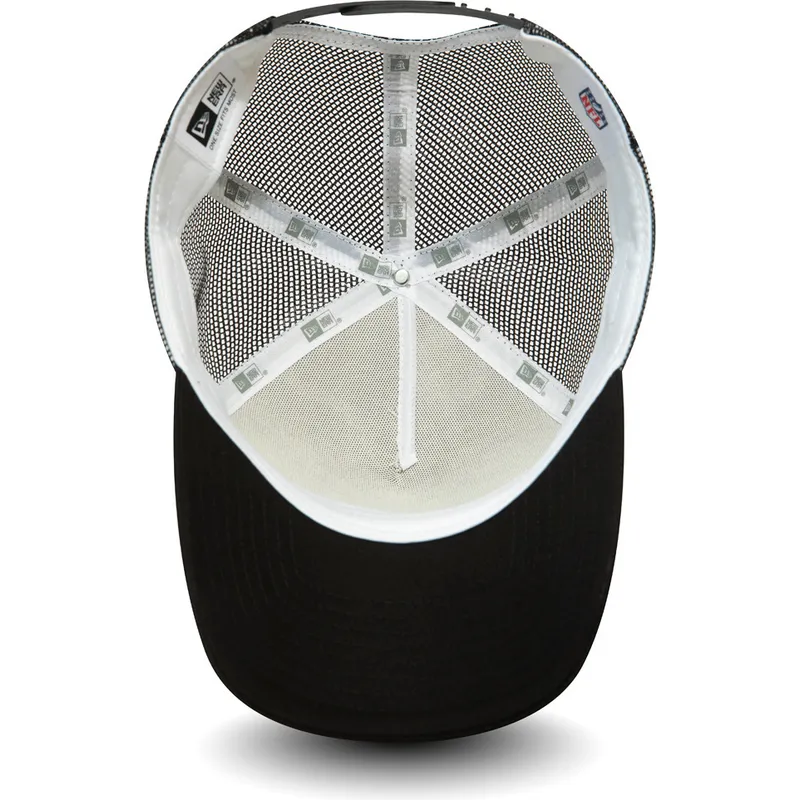lippikset-kaareva-rekka-musta-snapback-team-colour-block-a-frame-las-vegas-raiders-nfl-new-era