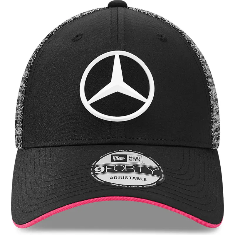 lippikset-kaareva-musta-saadettava-nauha-9forty-tonal-esports-mercedes-formula-1-new-era