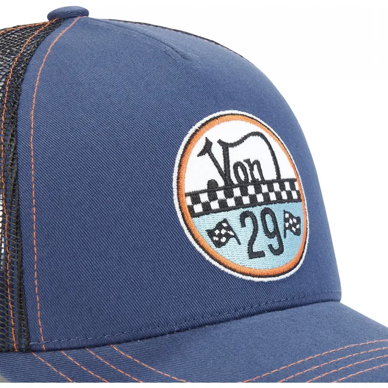lippikset-kaareva-rekka-sininen-snapback-adam-blu-von-dutch