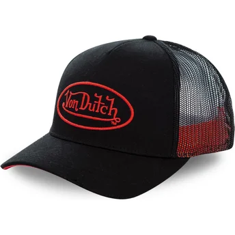 Cap kaareva black snapback Von Dutch