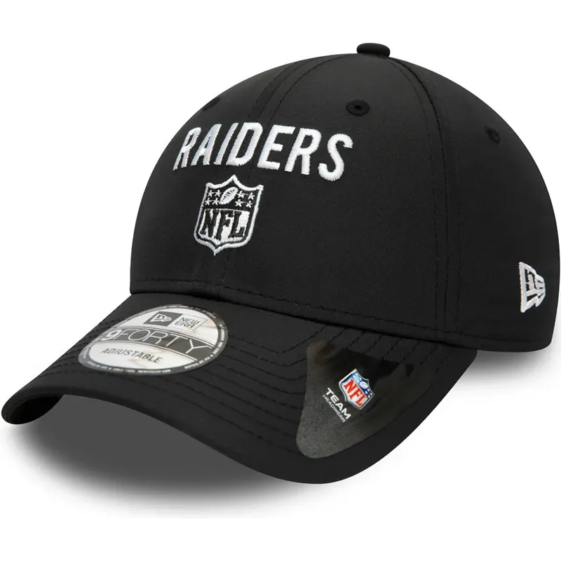 lippikset-kaareva-musta-saadettava-nauha-9forty-team-flag-las-vegas-raiders-nfl-new-era