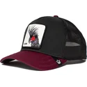 lippikset-kaareva-rekka-musta-snapback-punk-sqwauk-the-farm-goorin-bros