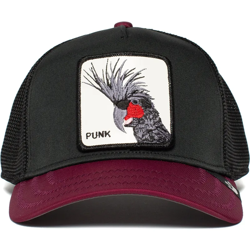 lippikset-kaareva-rekka-musta-snapback-punk-sqwauk-the-farm-goorin-bros