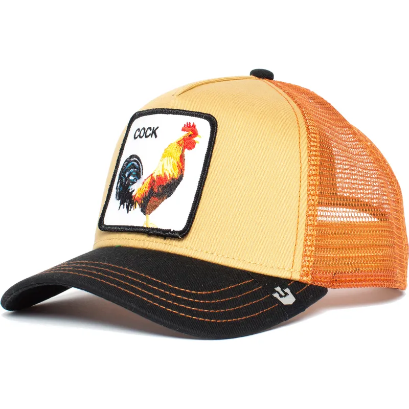 lippikset-kaareva-rekka-oranssi-snapback-a-doodle-doo-the-farm-goorin-bros