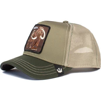 lippikset-kaareva-rekka-vihrea-snapback-wooly-mammoth-the-farm-goorin-bros