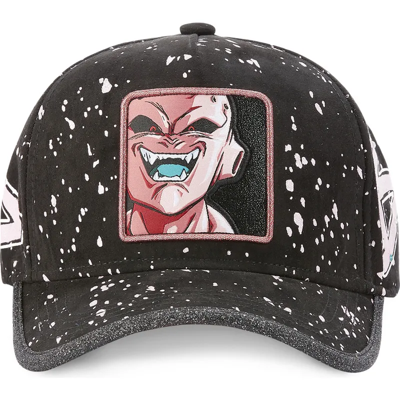 lippikset-kaareva-musta-saadettava-nauha-tag-kid-buu-dragon-ball-capslab