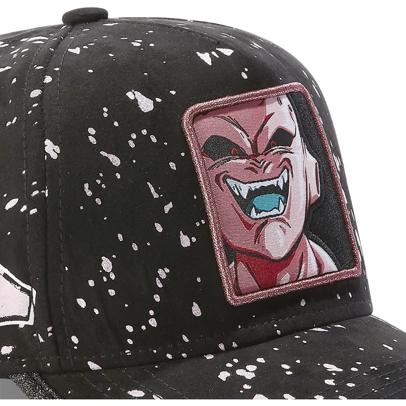lippikset-kaareva-musta-saadettava-nauha-tag-kid-buu-dragon-ball-capslab