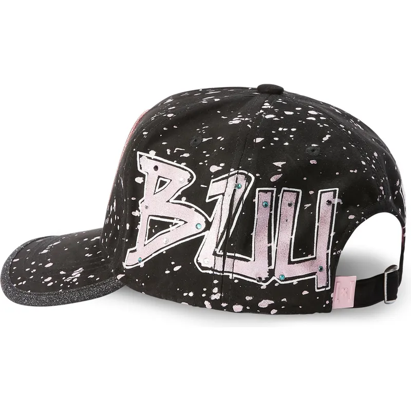 lippikset-kaareva-musta-saadettava-nauha-tag-kid-buu-dragon-ball-capslab