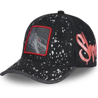 lippikset-kaareva-musta-saadettava-nauha-tag-she-shenron-dragon-ball-capslab